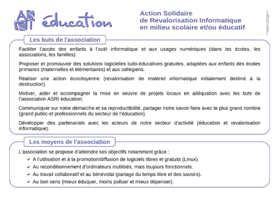 Association ASRI éducation - Affiche 03